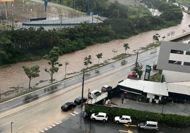 Chuvas em Betim atingem quase 100 milímetros em 24 horas