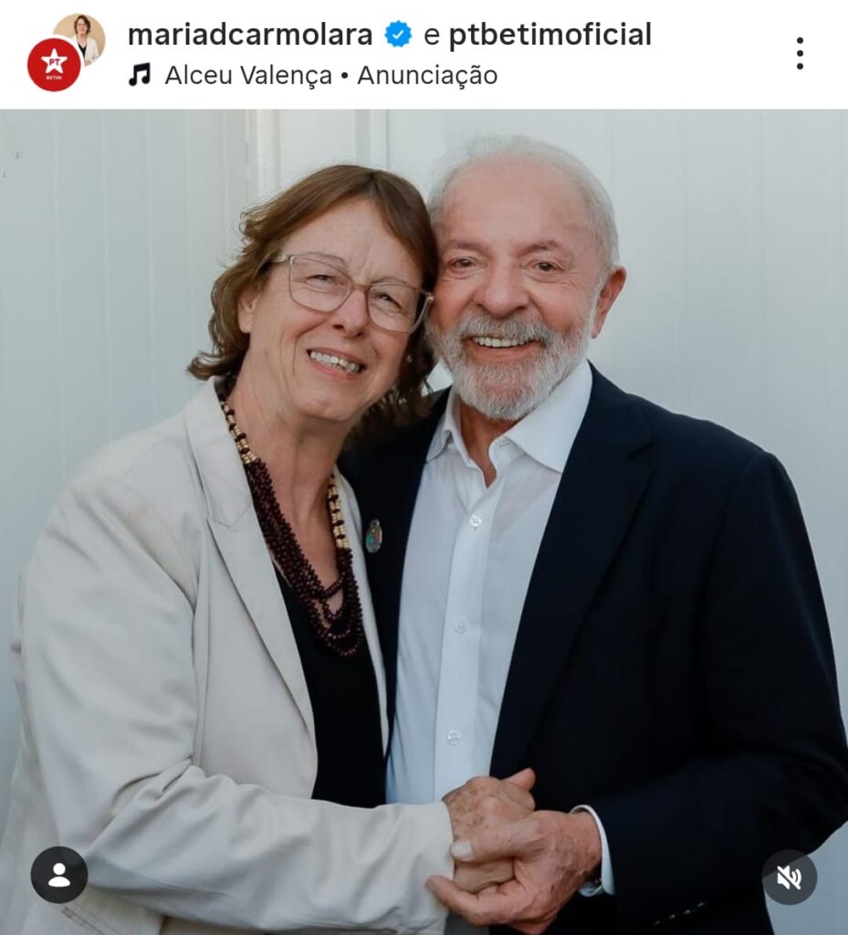 pré-candidatura de Maria do Carmo a deputada estadual