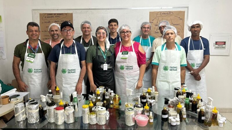 Curso de plantas medicinais em Betim incentiva cosméticos naturais