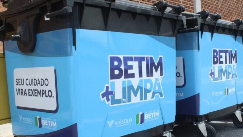 Betim instala contêineres para descarte de lixo 