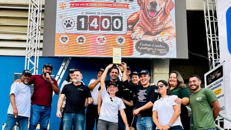 Betim bate recorde nacional com 1.462 castrações de cães e gatos em um único dia