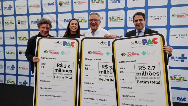 Betim recebe R$ 9,2 milhões do governo Lula