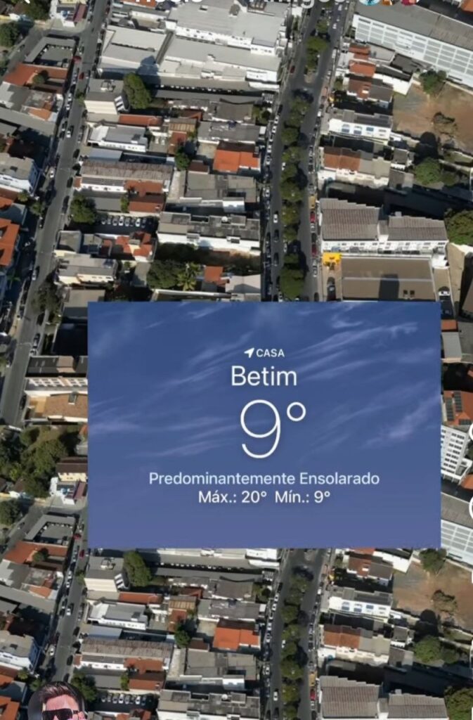 frio intenso em Betim