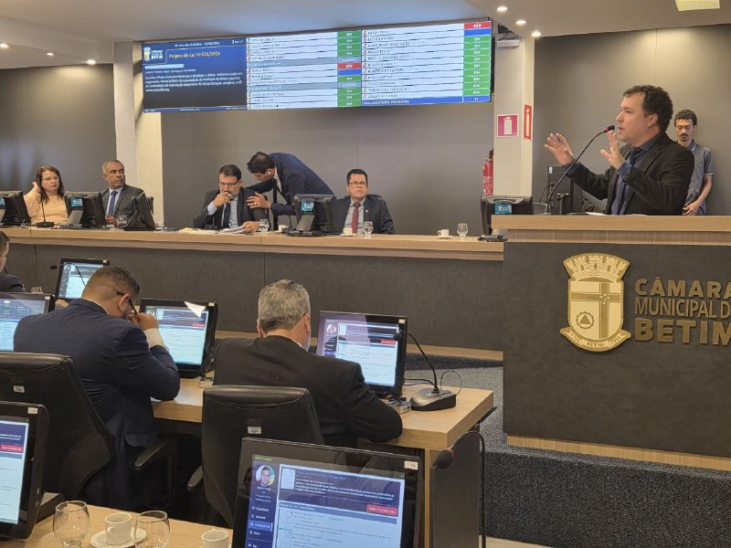 Câmara aprova dívida previdenciária de Betim em regime de urgência
