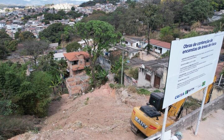 Obras de contenção em Betim: 7 encostas terão intervenção