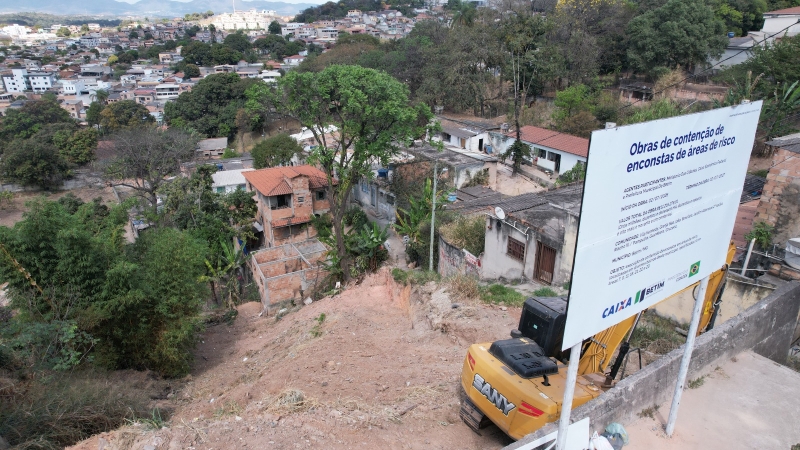 Obras de contenção em Betim: 7 encostas terão intervenção