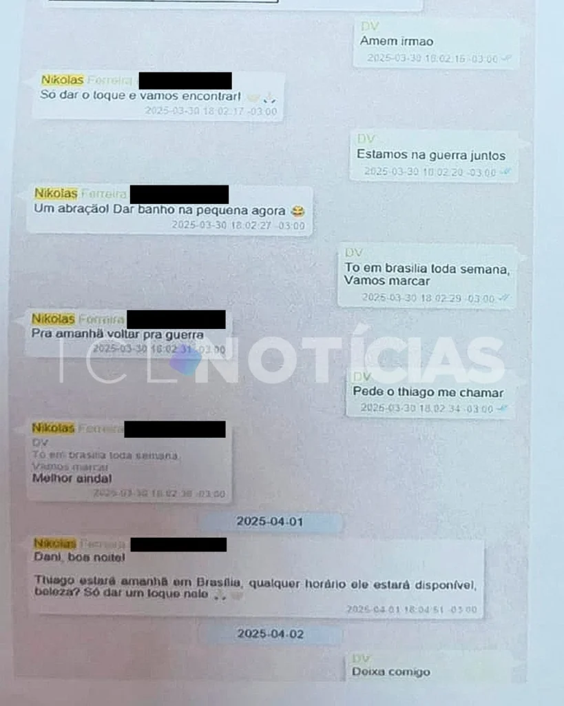Áudio de Nikolas e Vorcaro Áudio de Nikolas e Vorcaro